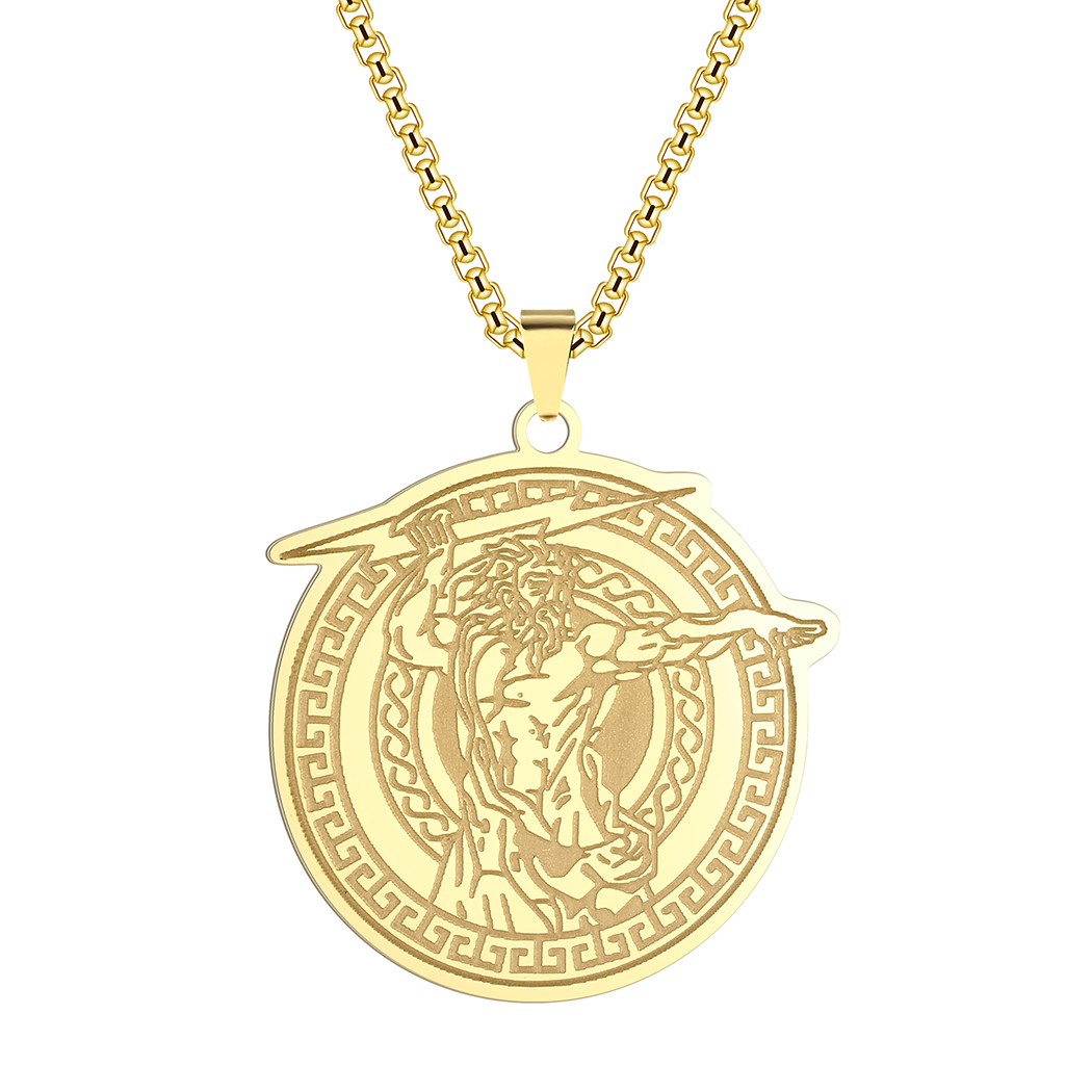 Zeus Men Accessories - Винтажное ожерелье с подвеской Zeus греческая