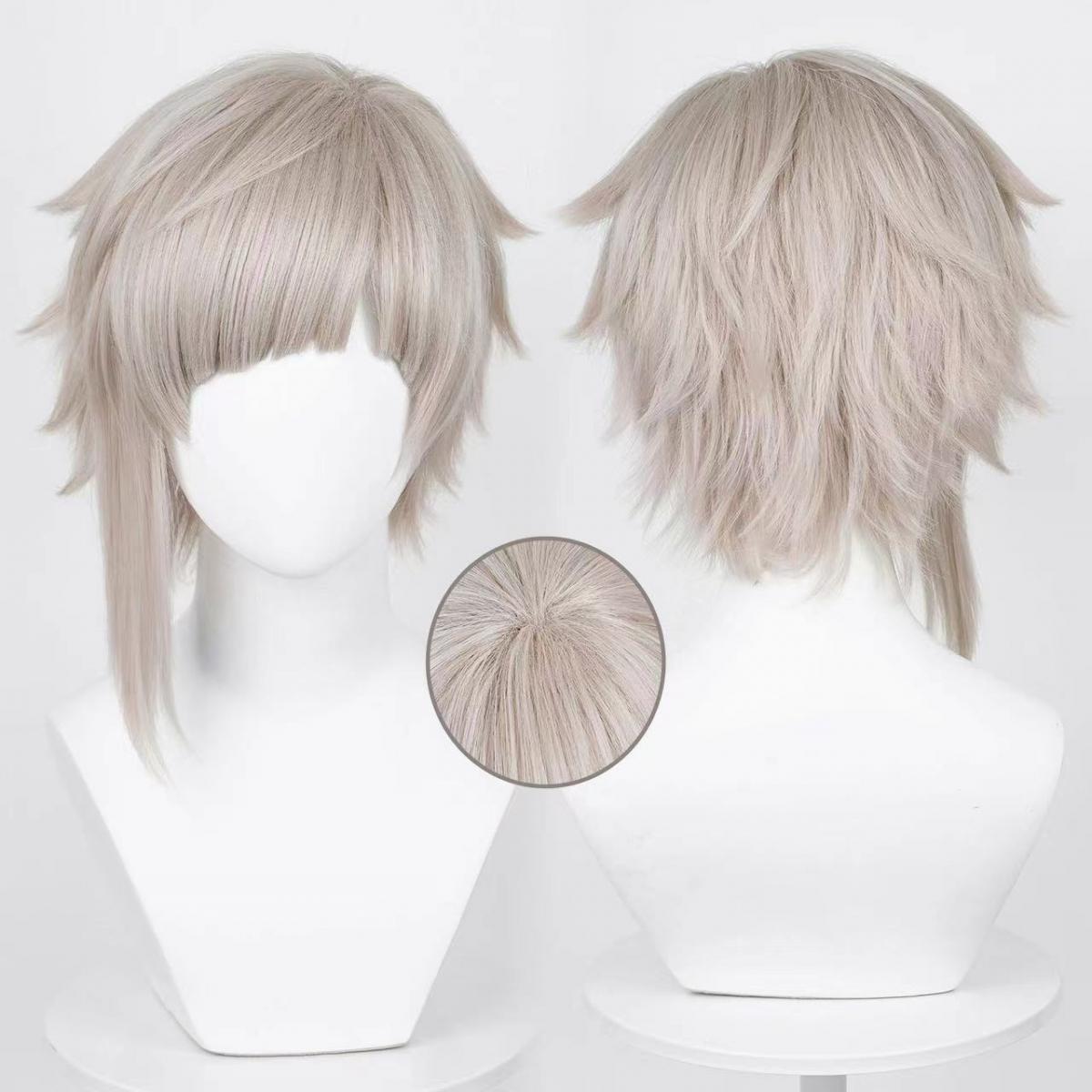 Men Accessories In Silver - Мужской парик для косплея Накадзима Ацуши,