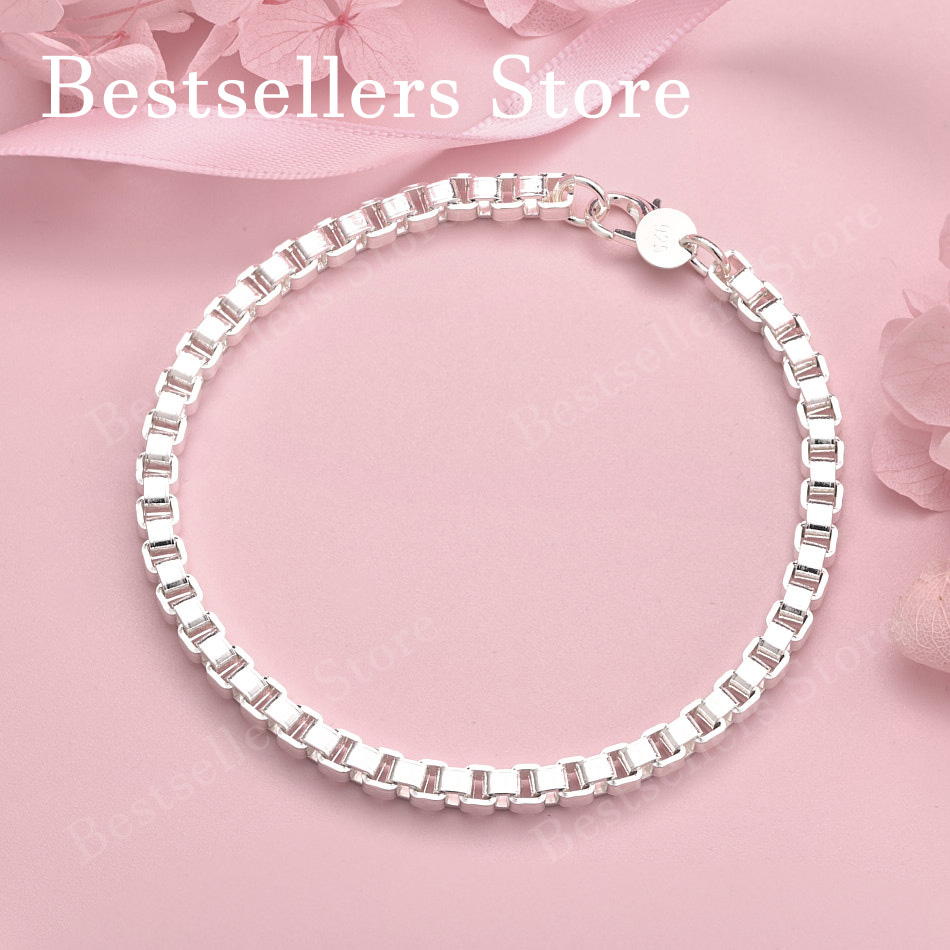 Men Accessories Chain And Bracelet - Изысканный браслет-цепочка из стерлингового серебра 925
