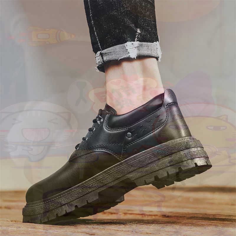 Men Accessories Low Price - Темные модные кроссовки из натуральной кожи,