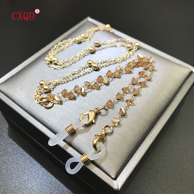 Men Accessories All - Цветная треугольная стеклянная маска с бусинами