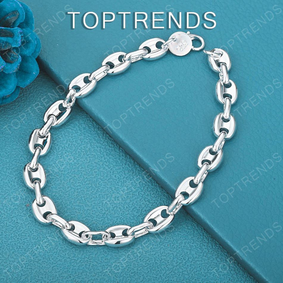 Men Accessories Chain And Bracelet - Милый браслет из стерлингового серебра 925