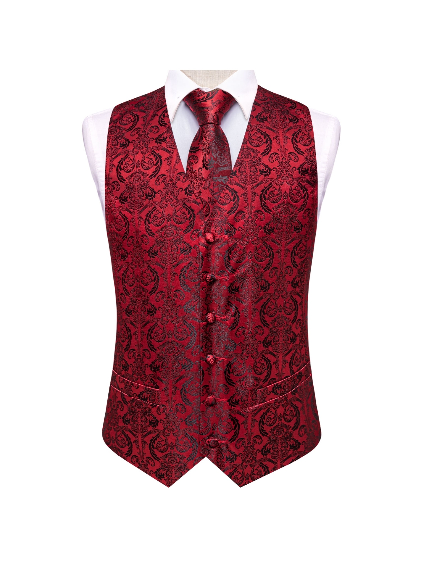Красный жаккардовый галстук-ба – обзор и цена Men'S Accessories Office