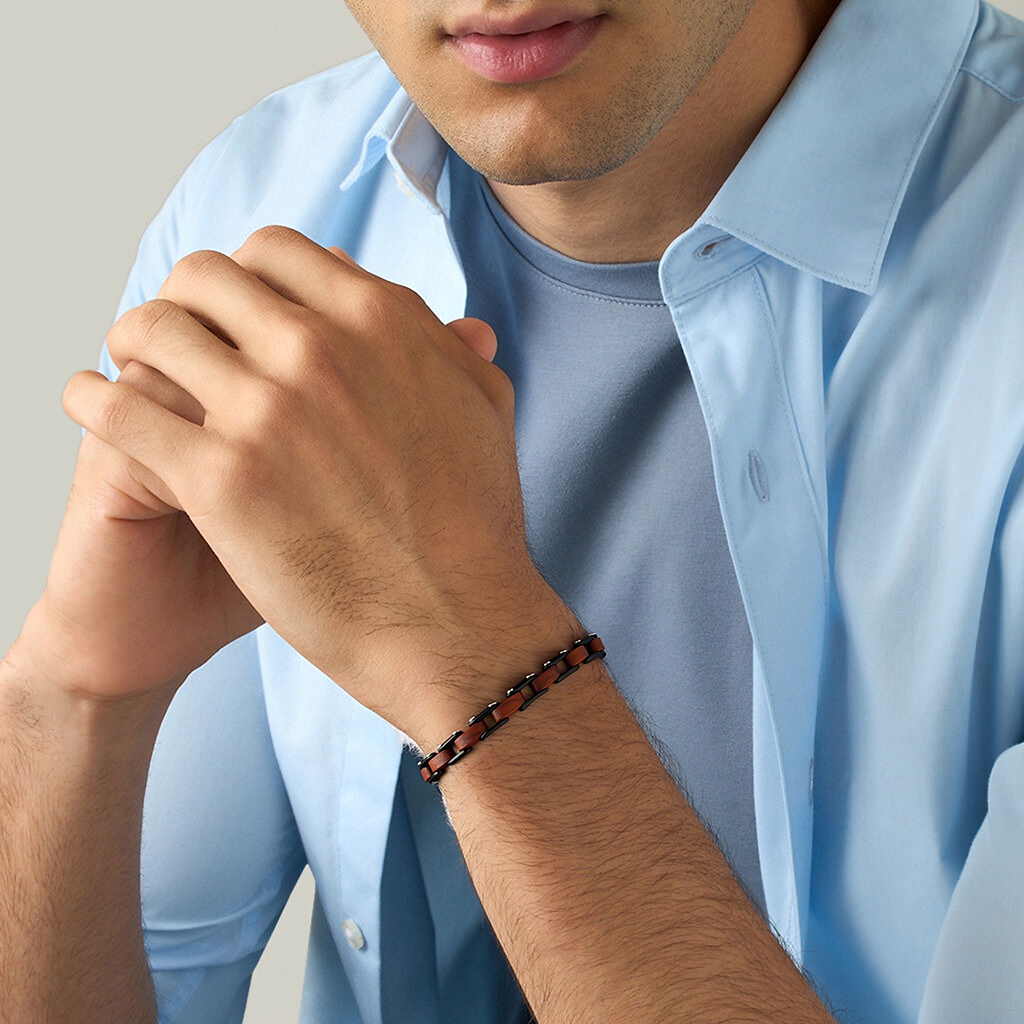 Мужской деревянный браслет Run – обзор и цена Men Accessories Chain And Bracelet