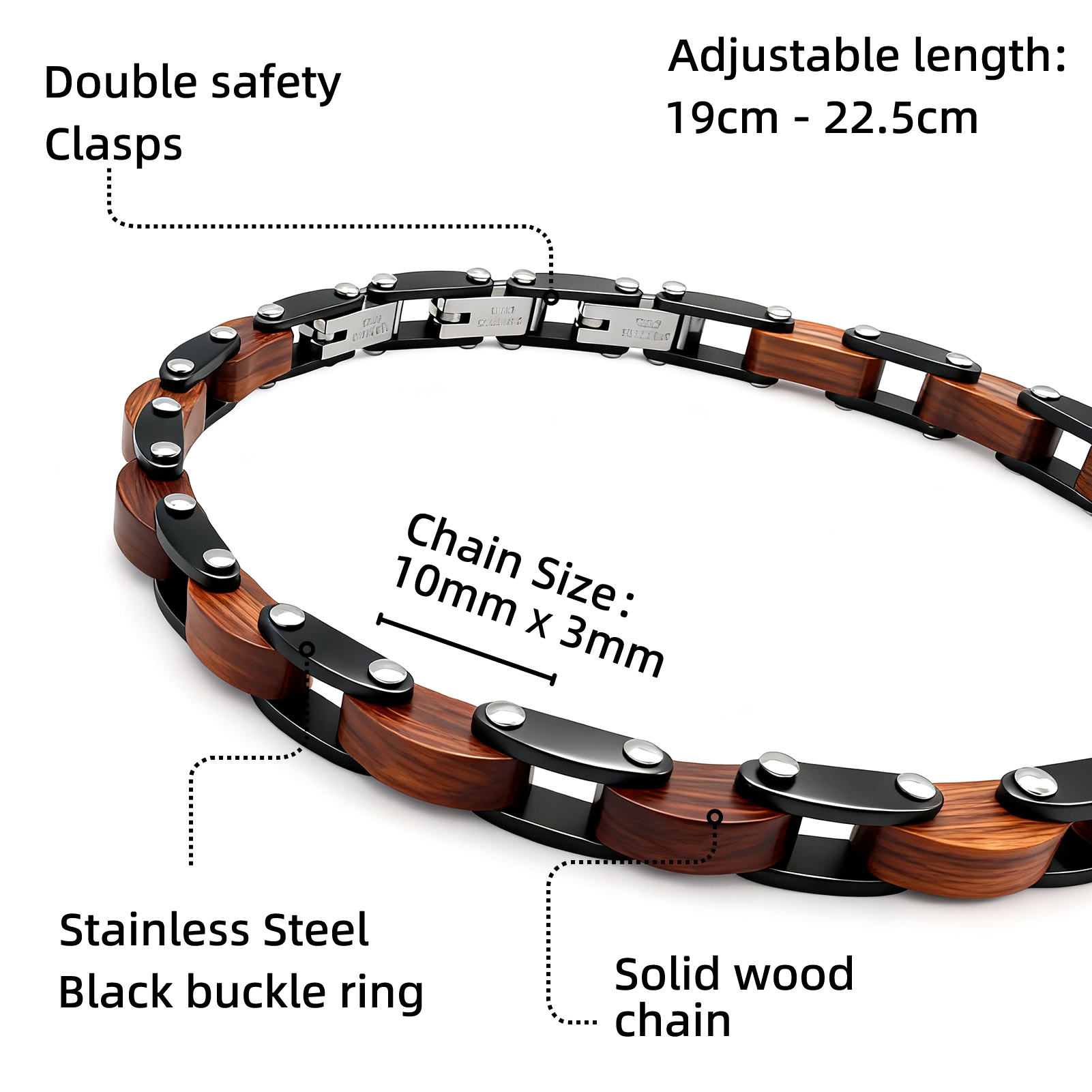 Мужской деревянный браслет Run – обзор и цена Men Accessories Chain And Bracelet