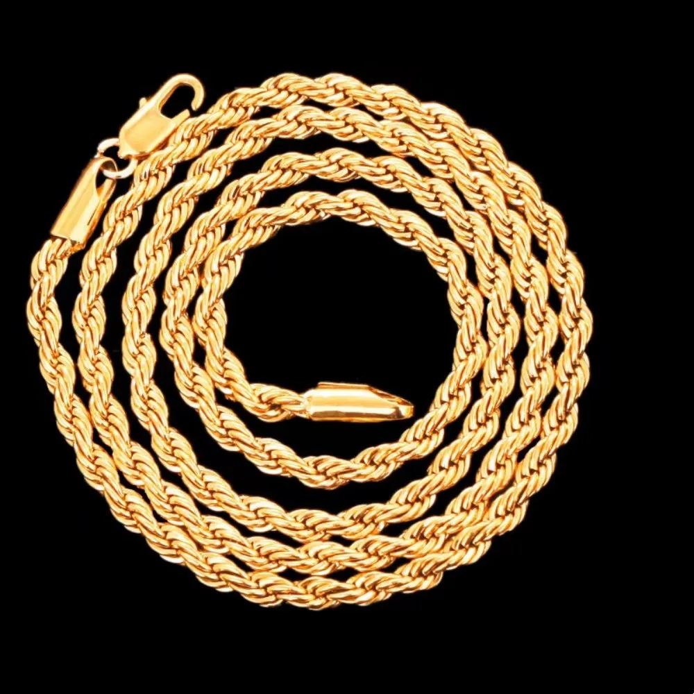 2 шт., модная 18-каратное золо – обзор и цена Men Accessories Chain And Bracelet
