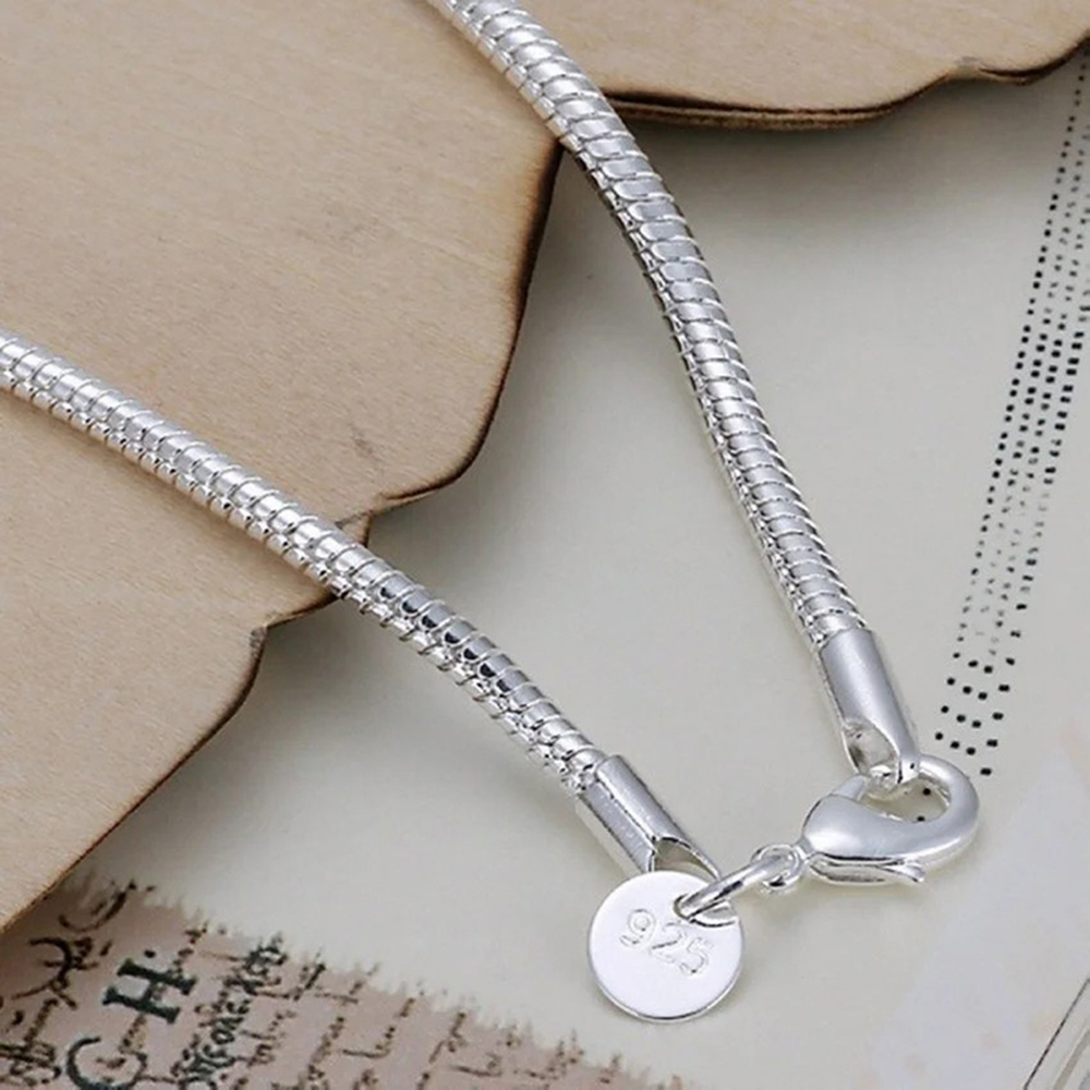 Серебро 925 пробы 3 мм змея 16 – обзор и цена Men Accessories Chain And Bracelet